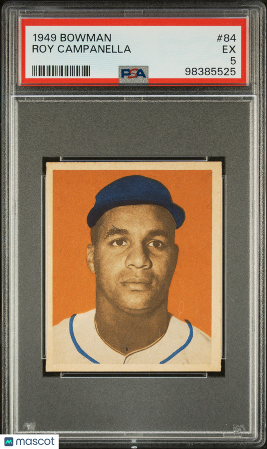 1949 Bowman #84 Roy Campanella Rookie HOF Dodgers PSA 5 MBA Silver Diamond