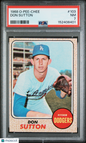 1968 OPC O-Pee-Chee #103 Don Sutton Dodgers PSA 7