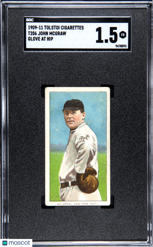 T206 John Mcgraw Glove At Hip New York SGC 1.5 Tolstoi Back