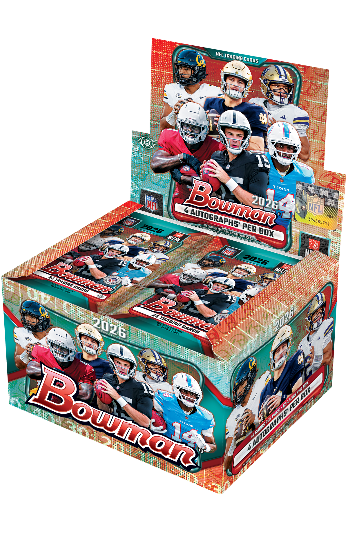2026 Bowman Football Hobby Jumbo 8-Box Case (Presell)