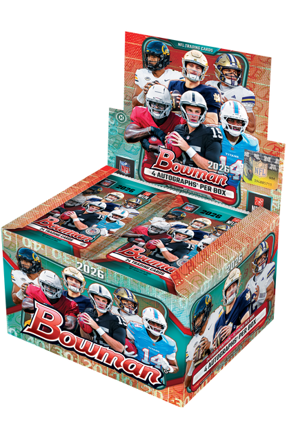 2026 Bowman Football Hobby Jumbo 8-Box Case (Presell)