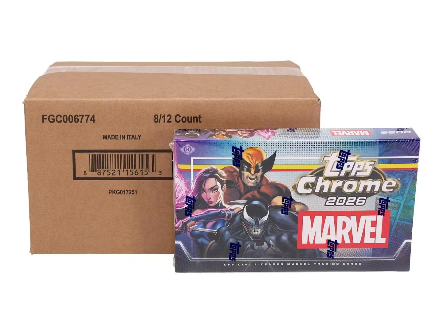 2026 Topps Marvel Comics Chrome Hobby 8-Box Case