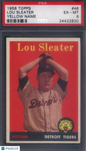 1958 Topps #46 Lou Sleater Yellow Name Tigers PSA 6