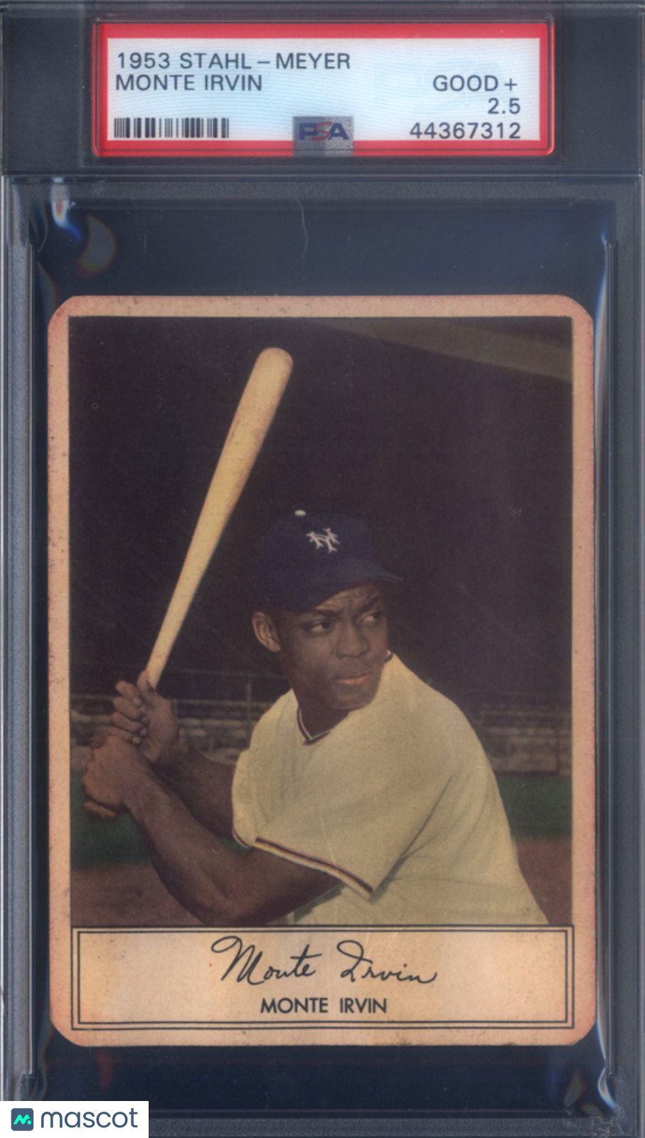 1953 Stahl-Meyer Franks Monte Irvin Giants PSA 2.5
