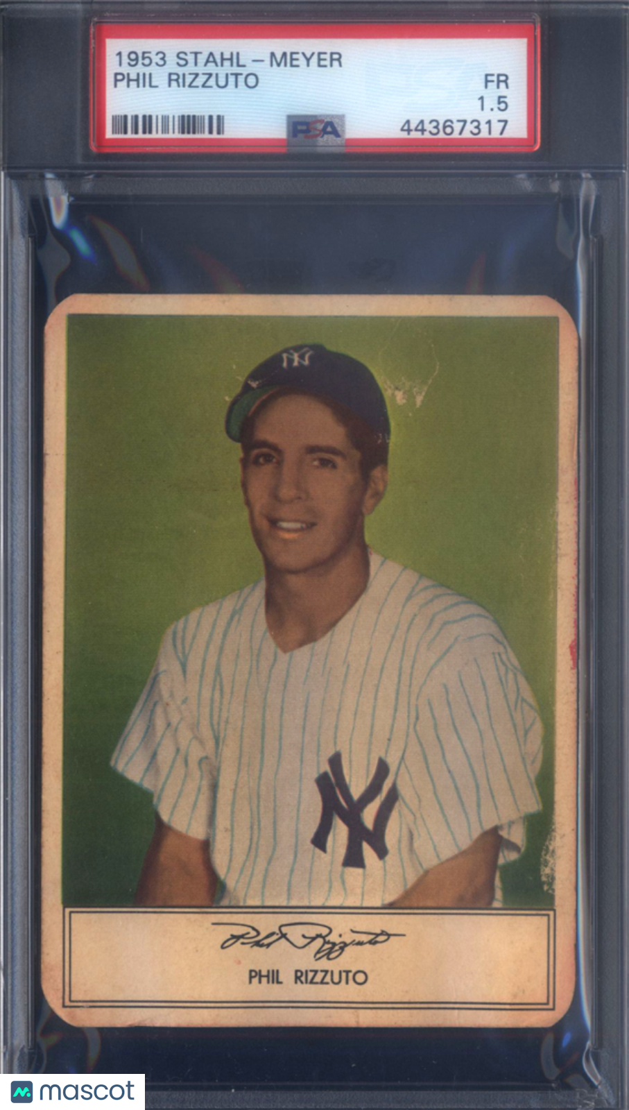 1953 Stahl-Meyer Franks Phil Rizzuto Yankees PSA 1.5