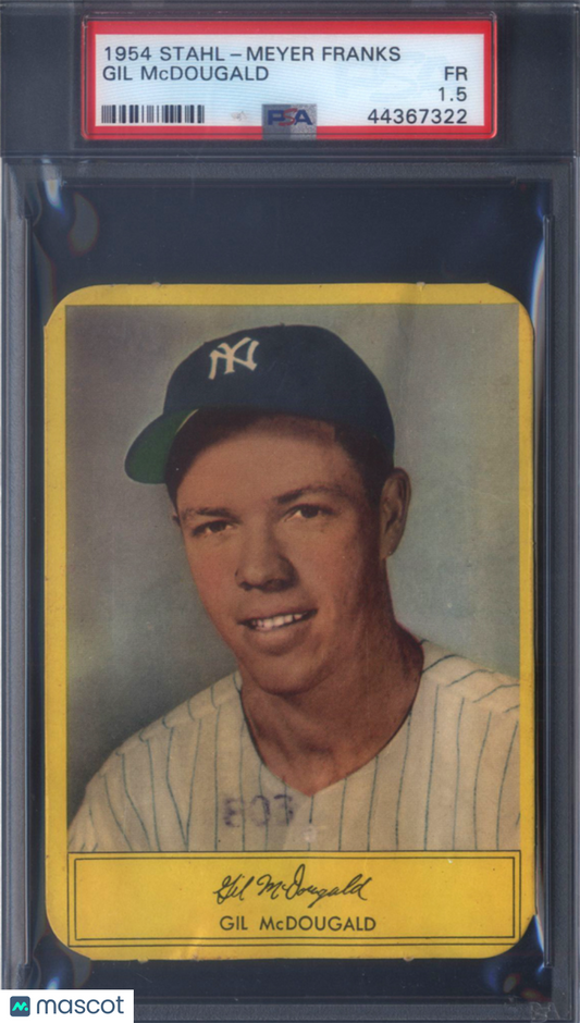 1954 Stahl-Meyer Franks Gil McDougald Yankees PSA 1.5